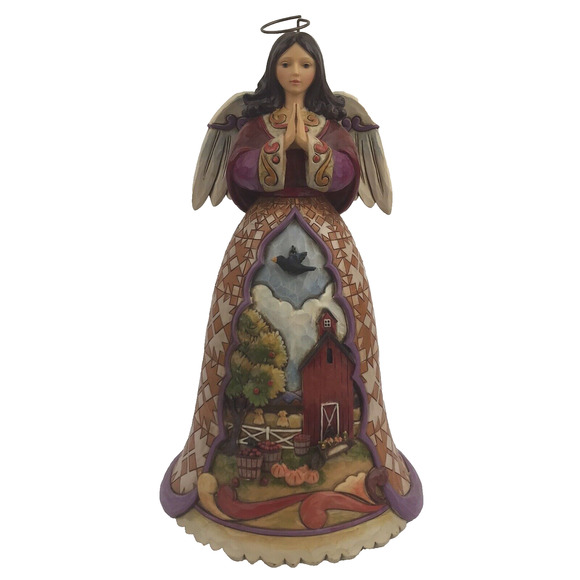 Jim Shore Autumn Breezes Cleanse The Spirit Angel 4021822 9.5" Heartwood Creek - Picture 1 of 15